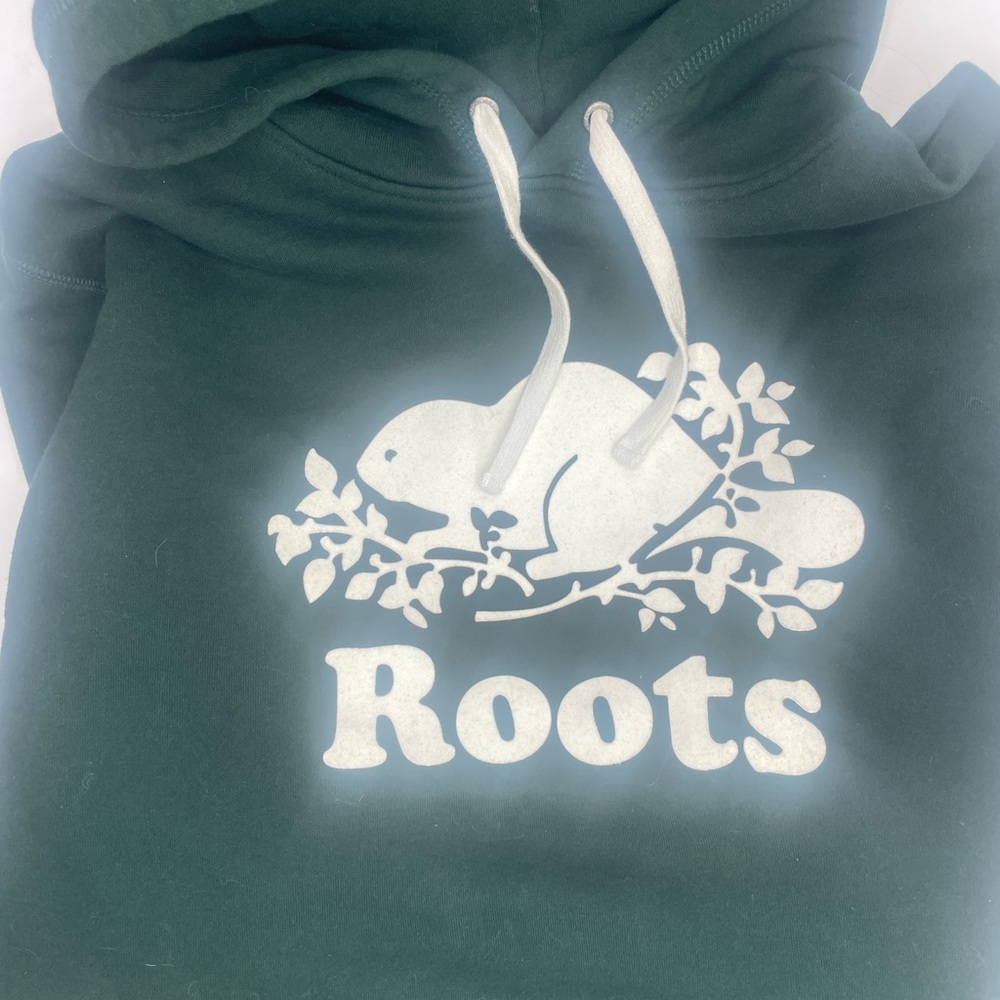 Roots Forest Green Hoodie with White Accents